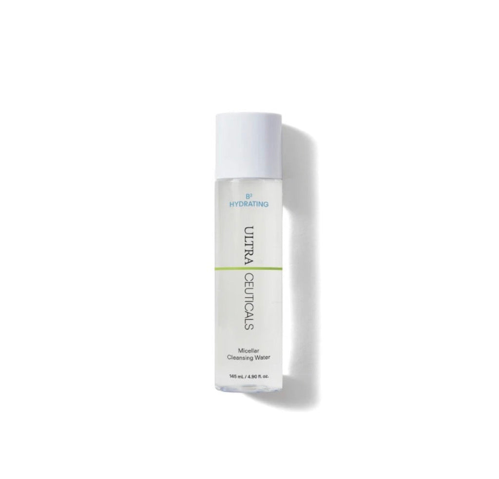 Ultraceuticals Ultra B² Micellar Cleansing Water to remove makeup and impurities while hydrating skin.