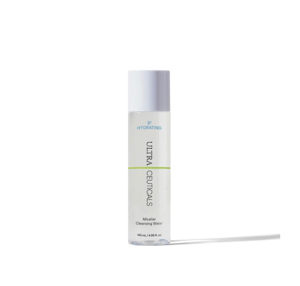 Ultraceuticals Ultra B² Micellar Cleansing Water to remove makeup and impurities while hydrating skin.