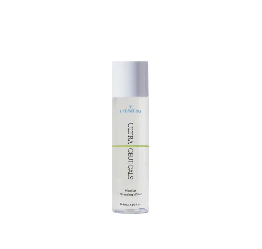 Ultraceuticals Ultra B² Micellar Cleansing Water to remove makeup and impurities while hydrating skin.