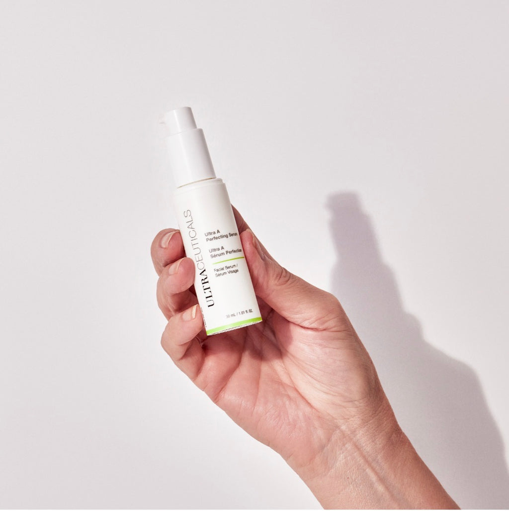 Ultraceuticals Ultra A Perfecting Serum to improve skin texture and reduce visible signs of ageing.