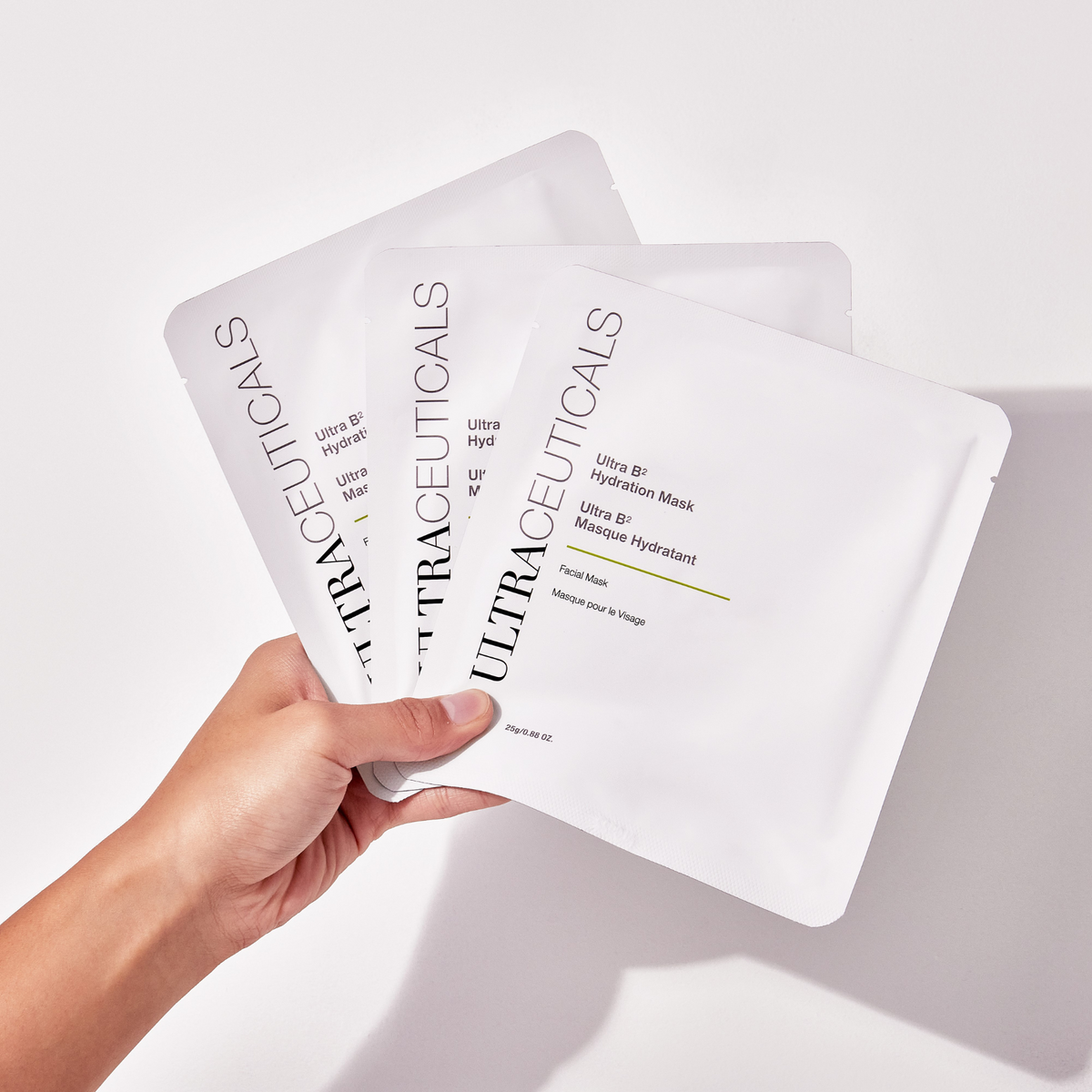 Ultraceuticals Ultra B² Hydration Mask three-pack for intensive skin hydration.