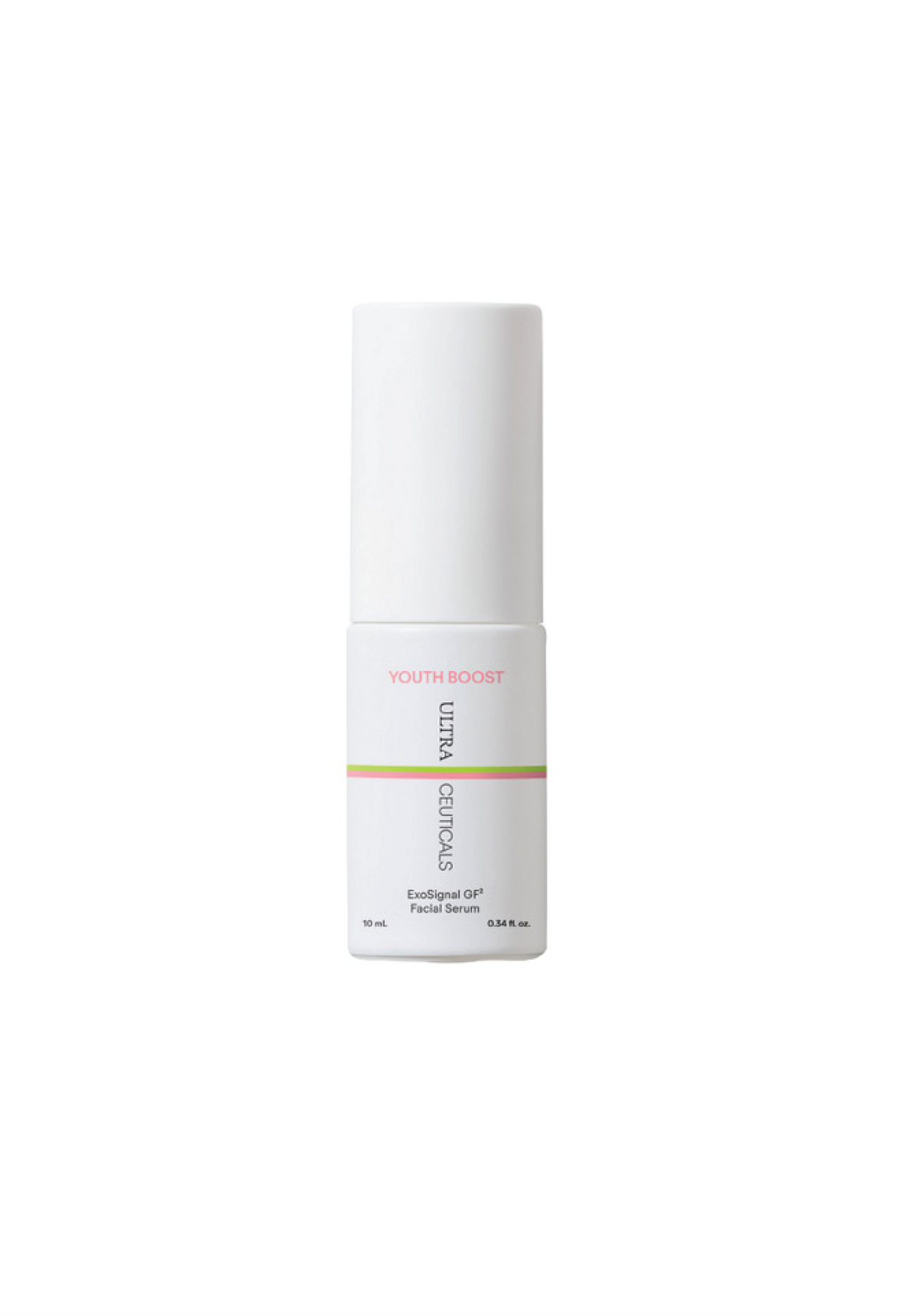 Ultraceuticals Youth Boost ExoSignal GF² Facial Serum, designed to target nine visible dimensions of skin aging, including firmness, elasticity, hydration, and radiance.