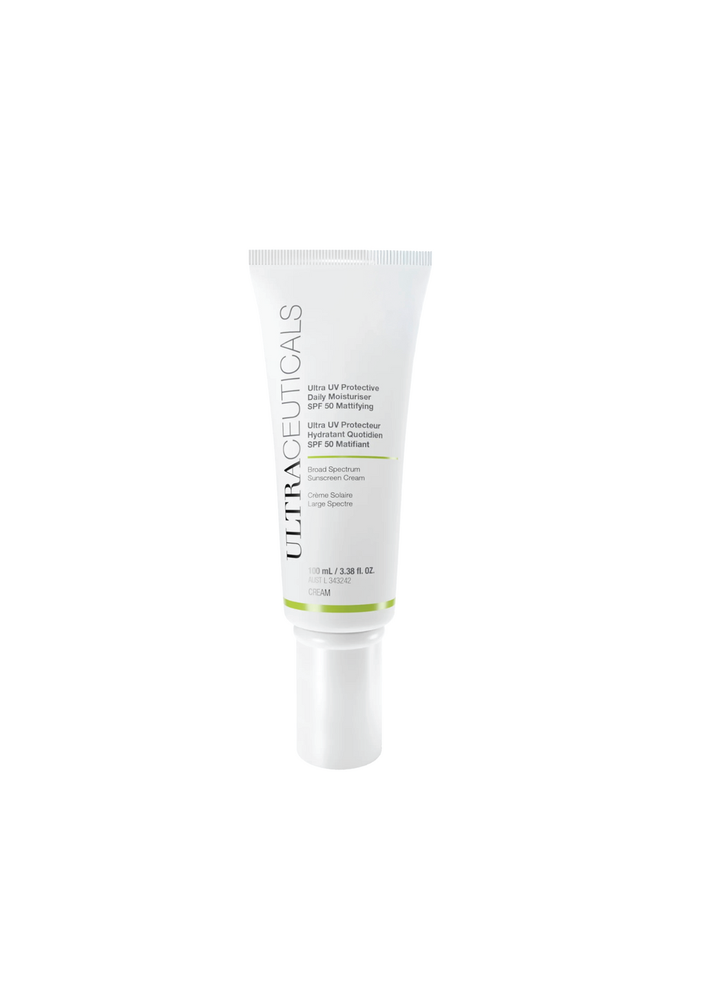 Ultraceuticals Ultra UV Protective Daily Moisturiser SPF 50 Mattifying sunscreen for oily and combination skin.